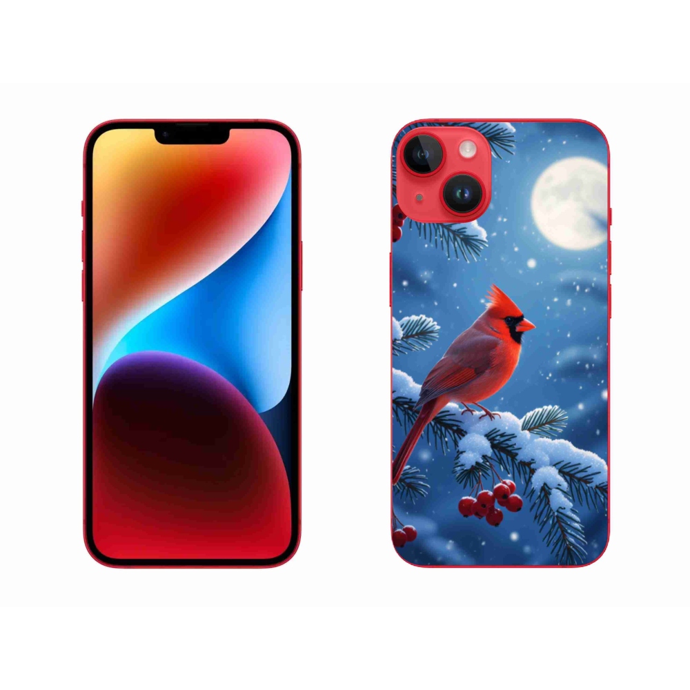 Gélový kryt mmCase na iPhone 14 Plus - kardinál červený