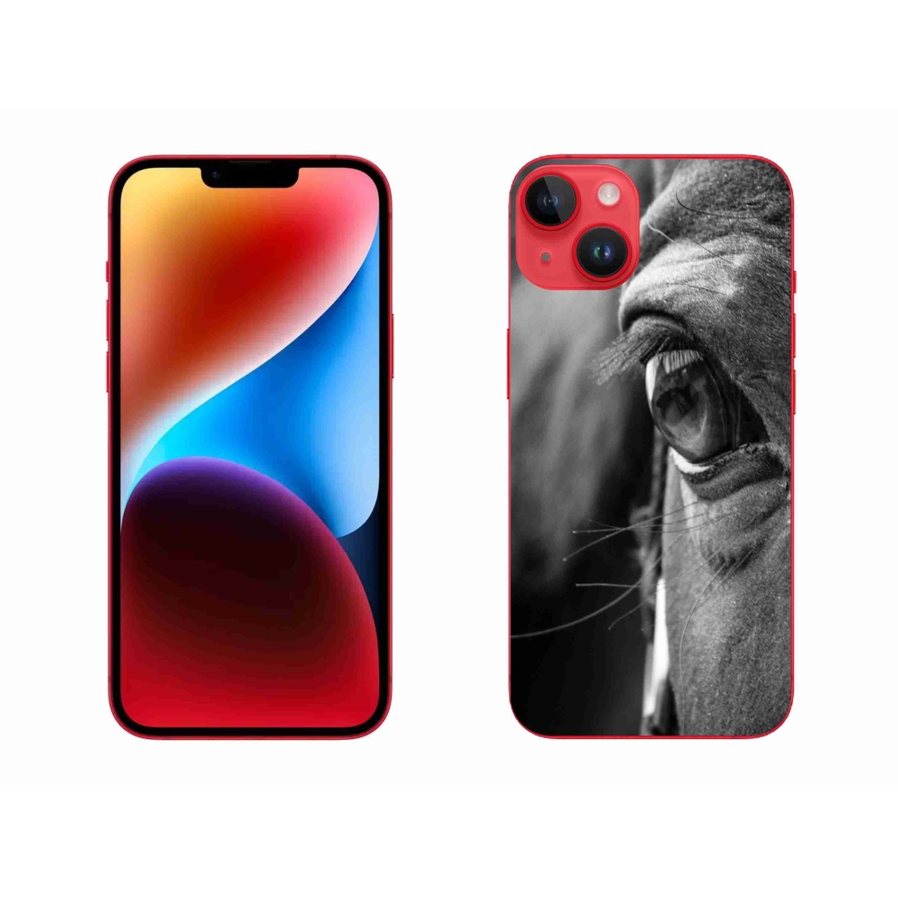 Gélový kryt mmCase na iPhone 14 Plus - konský pohľad