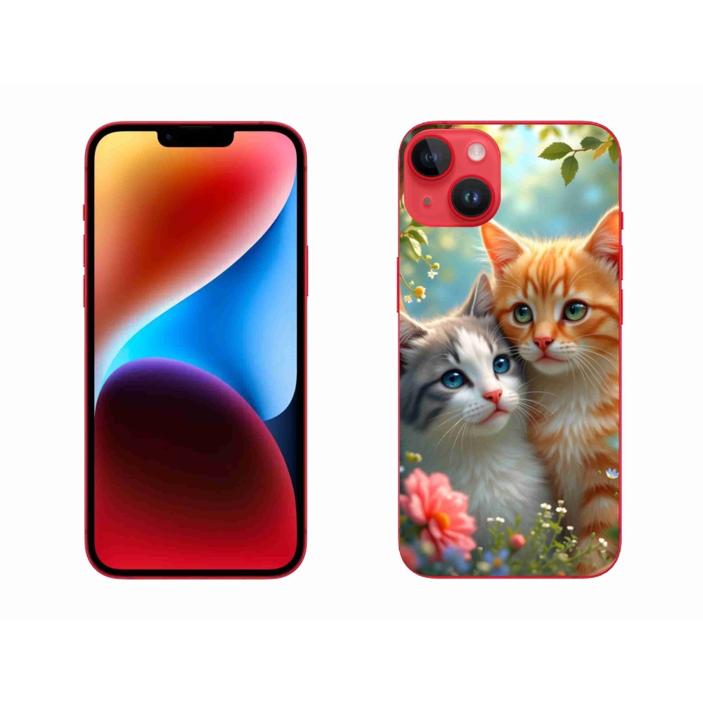 Gélový kryt mmCase na iPhone 14 Plus - mačacia láska 2