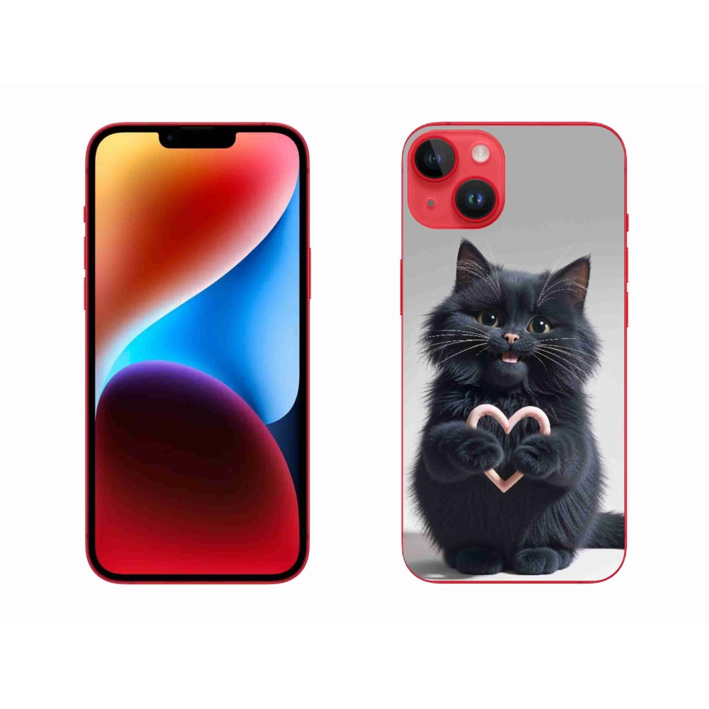 Gélový kryt mmCase na iPhone 14 Plus - mačacia láska 3
