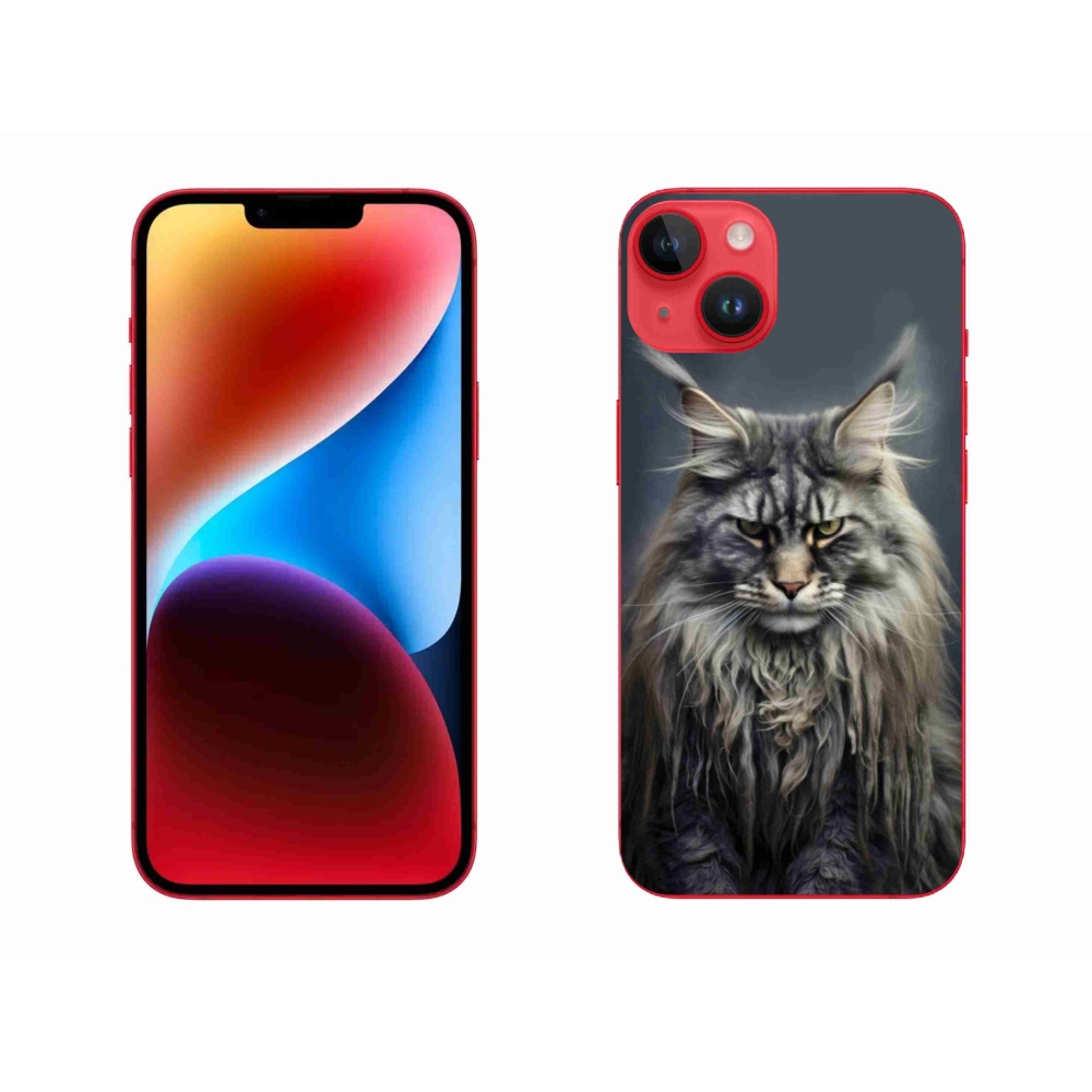 Gélový kryt mmCase na iPhone 14 Plus - mačacie pohľad 4