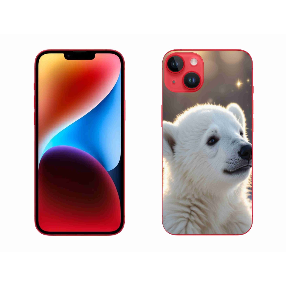 Gélový kryt mmCase na iPhone 14 Plus - ľadový medveď