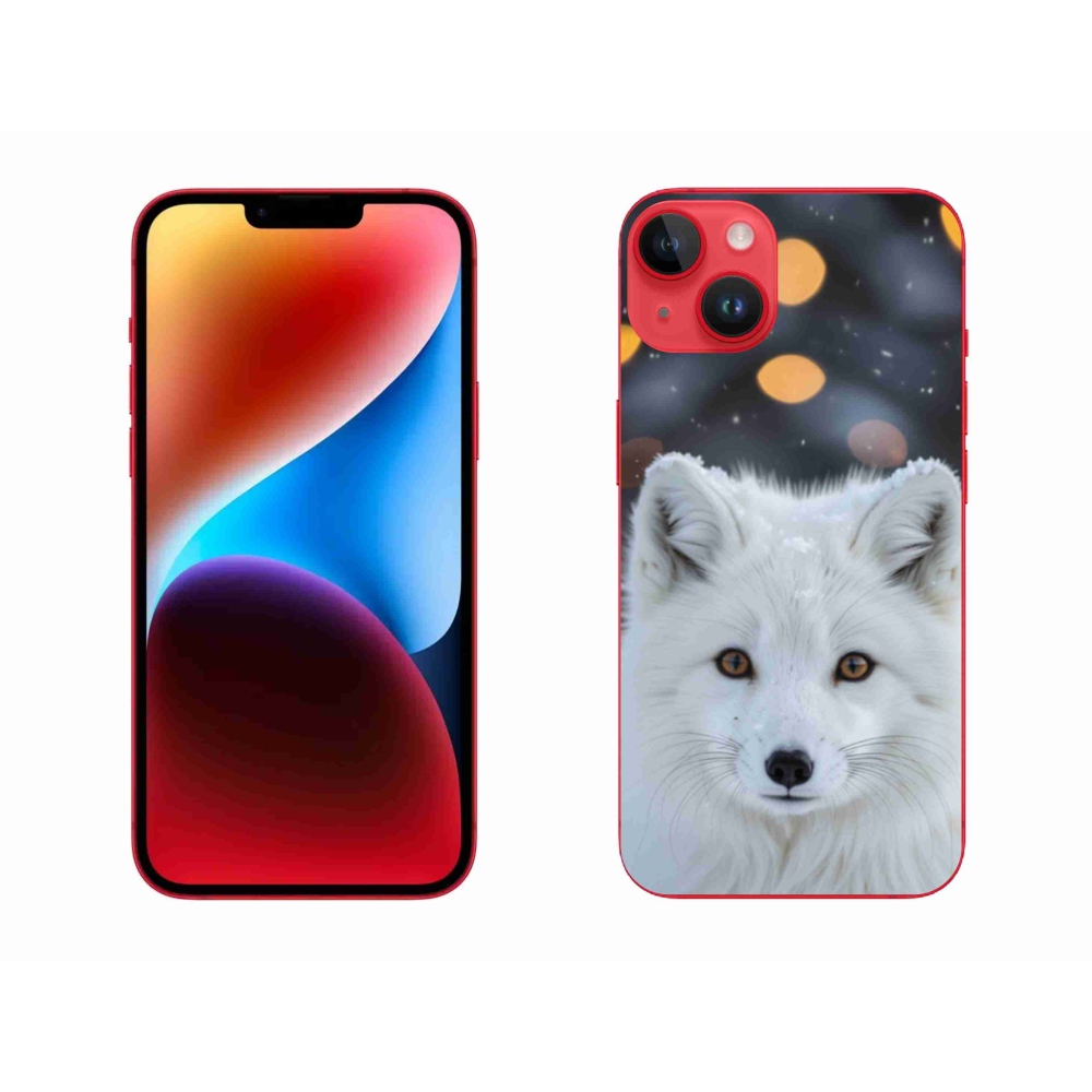 Gélový kryt mmCase na iPhone 14 Plus - líška polárna