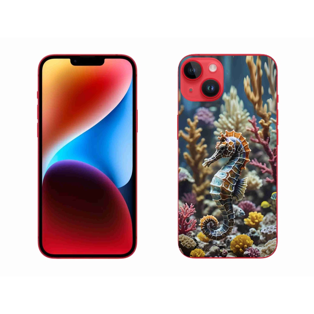 Gélový kryt mmCase na iPhone 14 Plus - morský koník 2