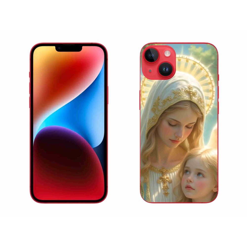 Gélový kryt mmCase na iPhone 14 Plus - náboženský motív 2