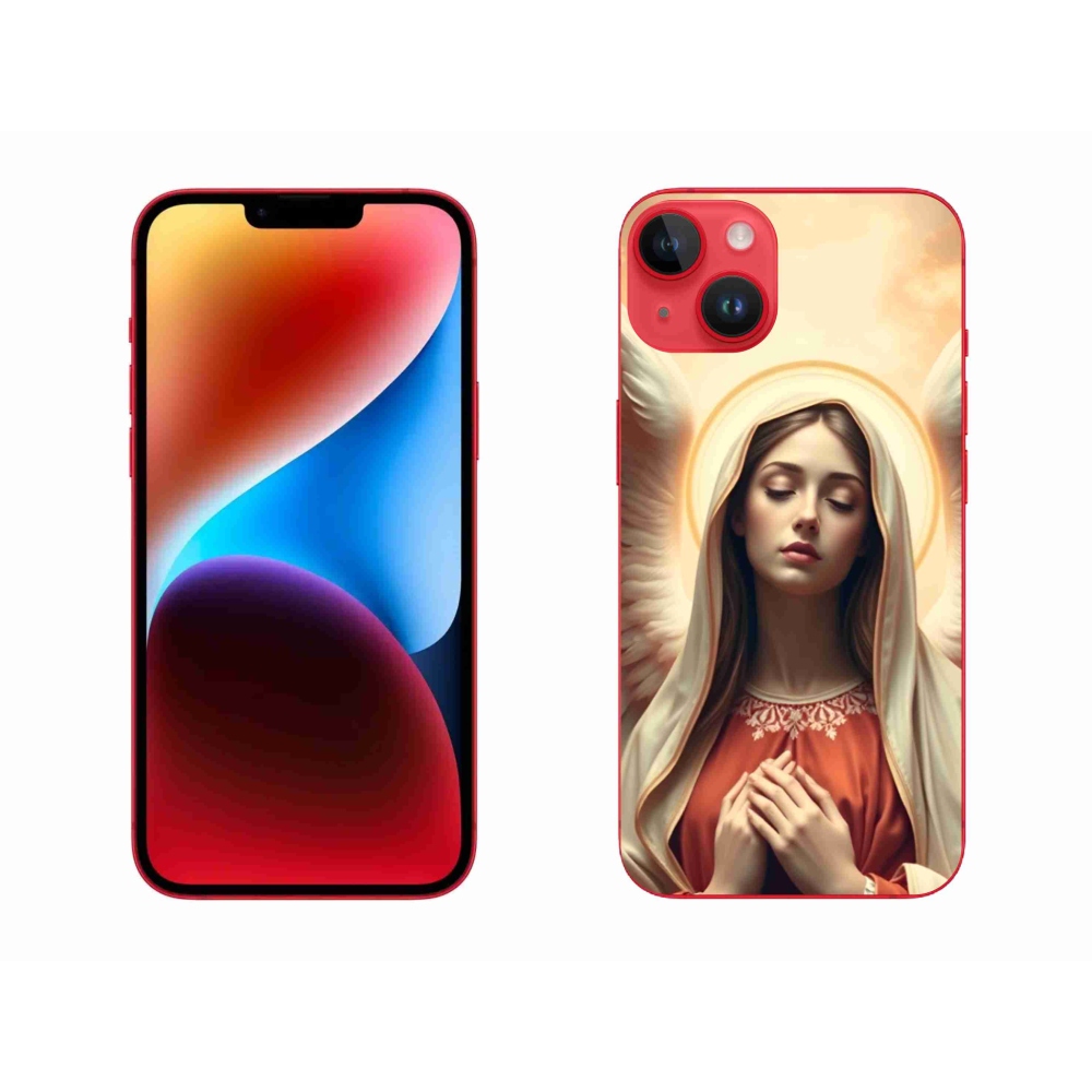 Gélový kryt mmCase na iPhone 14 Plus - náboženský motív