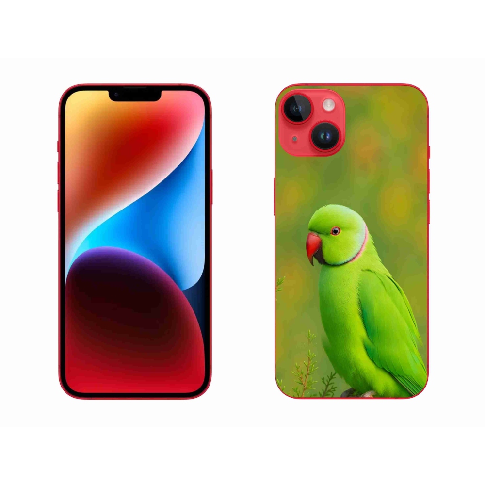 Gélový kryt mmCase na iPhone 14 Plus - papagáj Alexandr 2