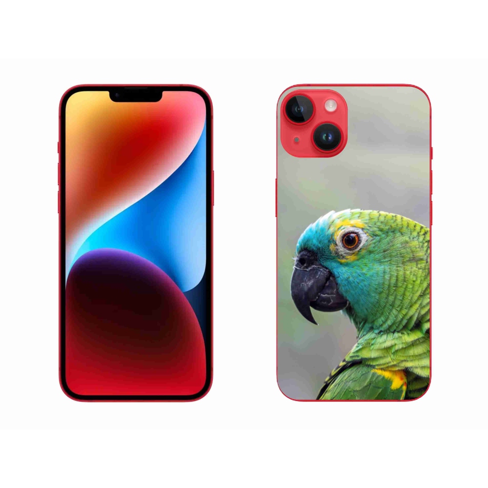 Gélový kryt mmCase na iPhone 14 Plus - papagáj amazoňan