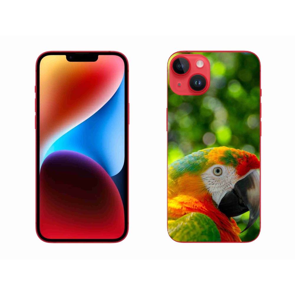 Gélový kryt mmCase na iPhone 14 Plus - papagáj ara 3