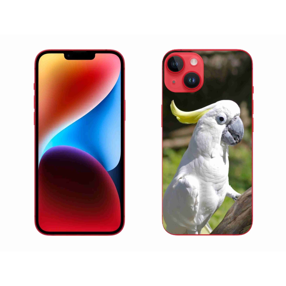 Gélový kryt mmCase na iPhone 14 Plus - papagáj kakadu 2
