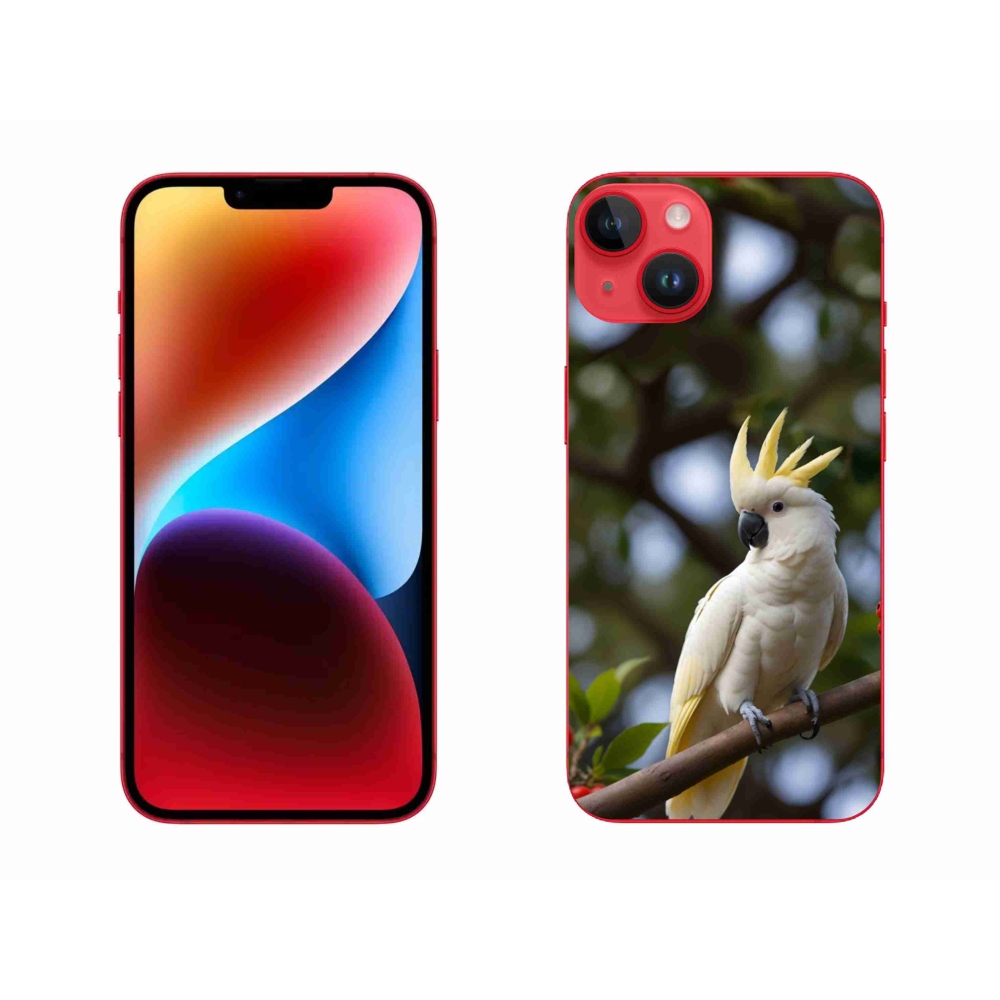 Gélový kryt mmCase na iPhone 14 Plus - papagáj kakadu 3