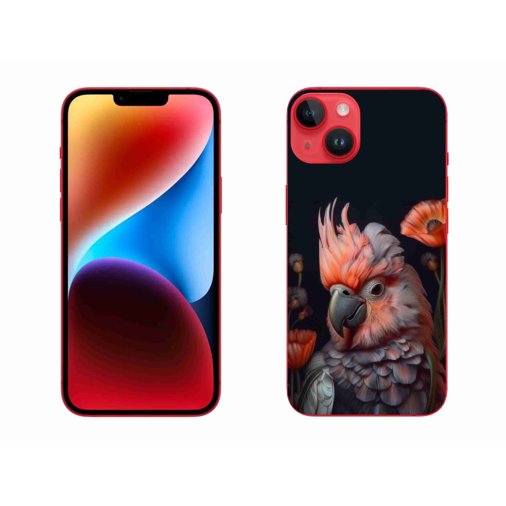 Gélový kryt mmCase na iPhone 14 Plus - papagáj kakadu vo farbách