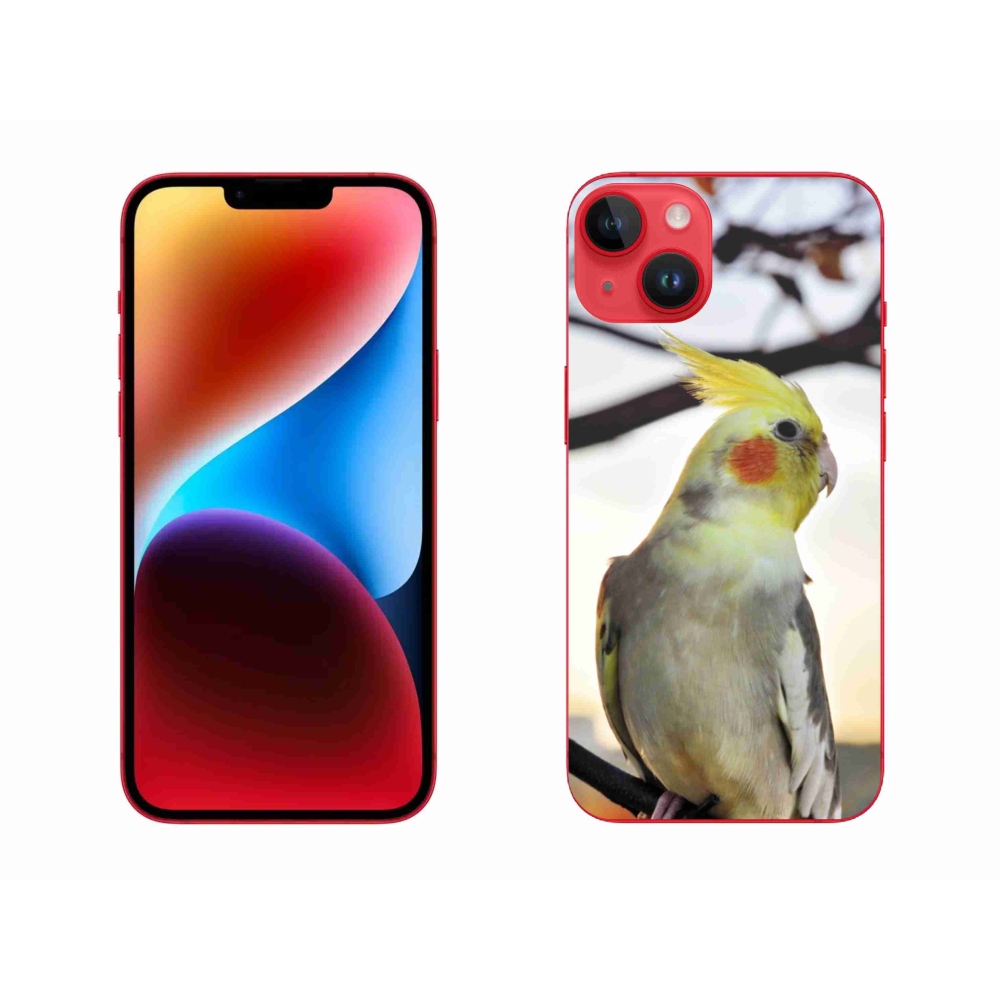 Gélový kryt mmCase na iPhone 14 Plus - papagáj korela