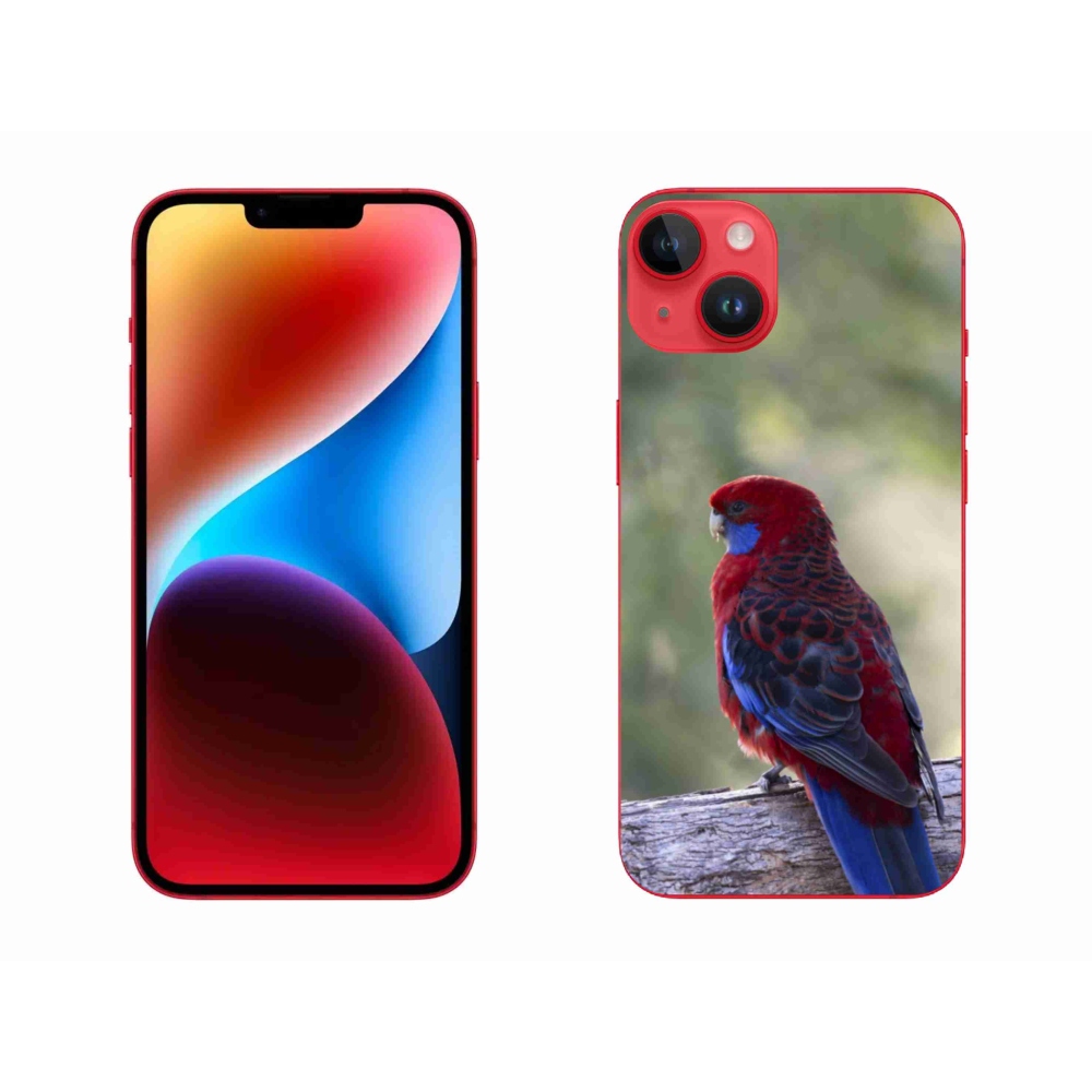 Gélový kryt mmCase na iPhone 14 Plus - papagáj rosela