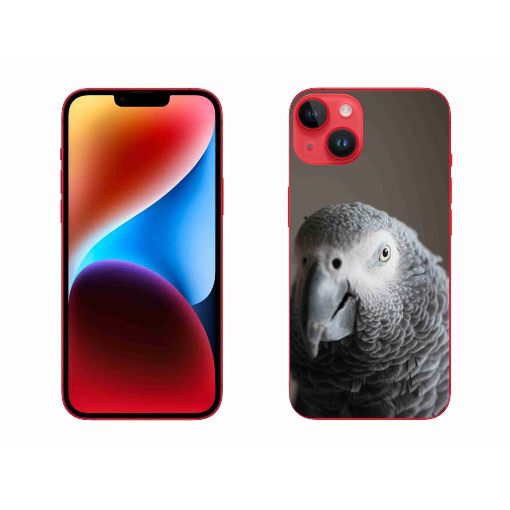Gélový kryt mmCase na iPhone 14 Plus - papagáj žako 2