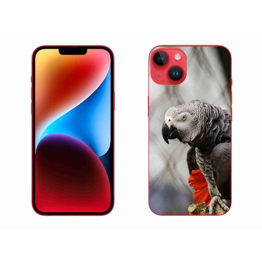 Gélový kryt mmCase na iPhone 14 Plus - papagáj žako 3