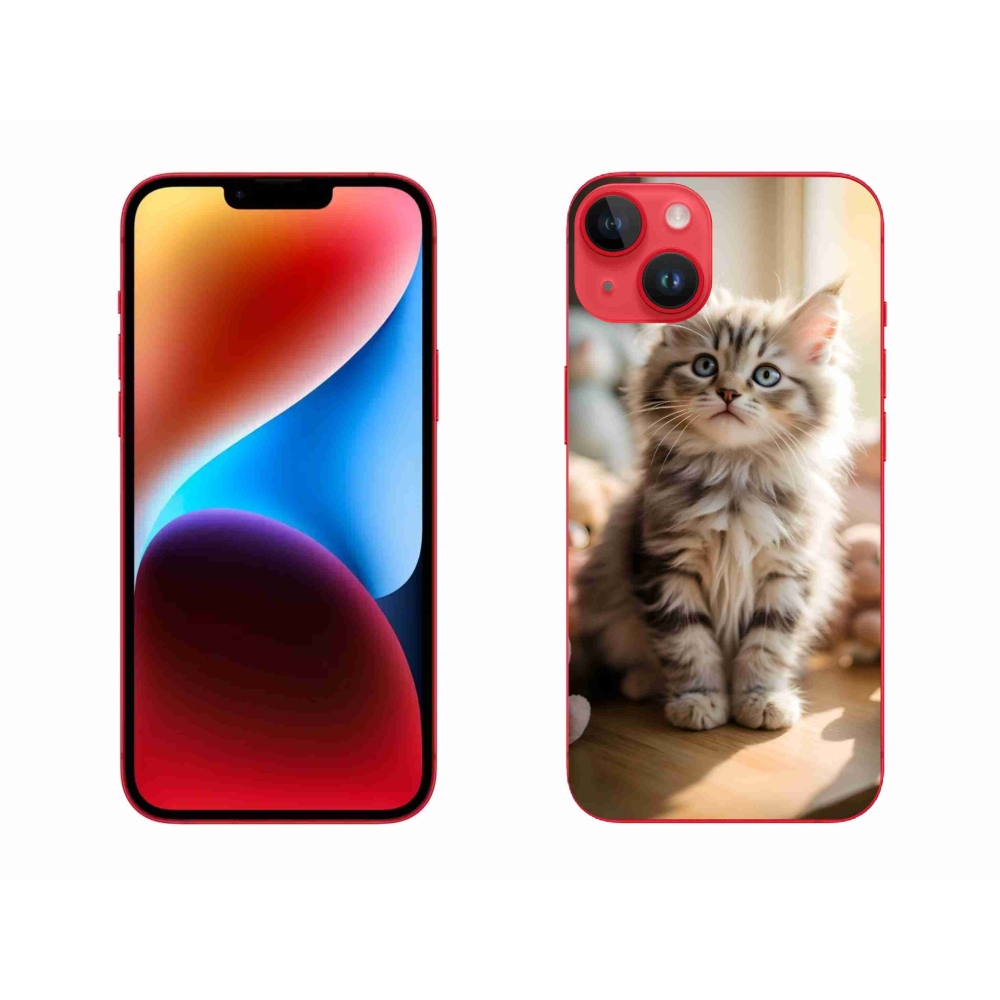 Gélový kryt mmCase na iPhone 14 Plus - roztomilé mačiatko 10