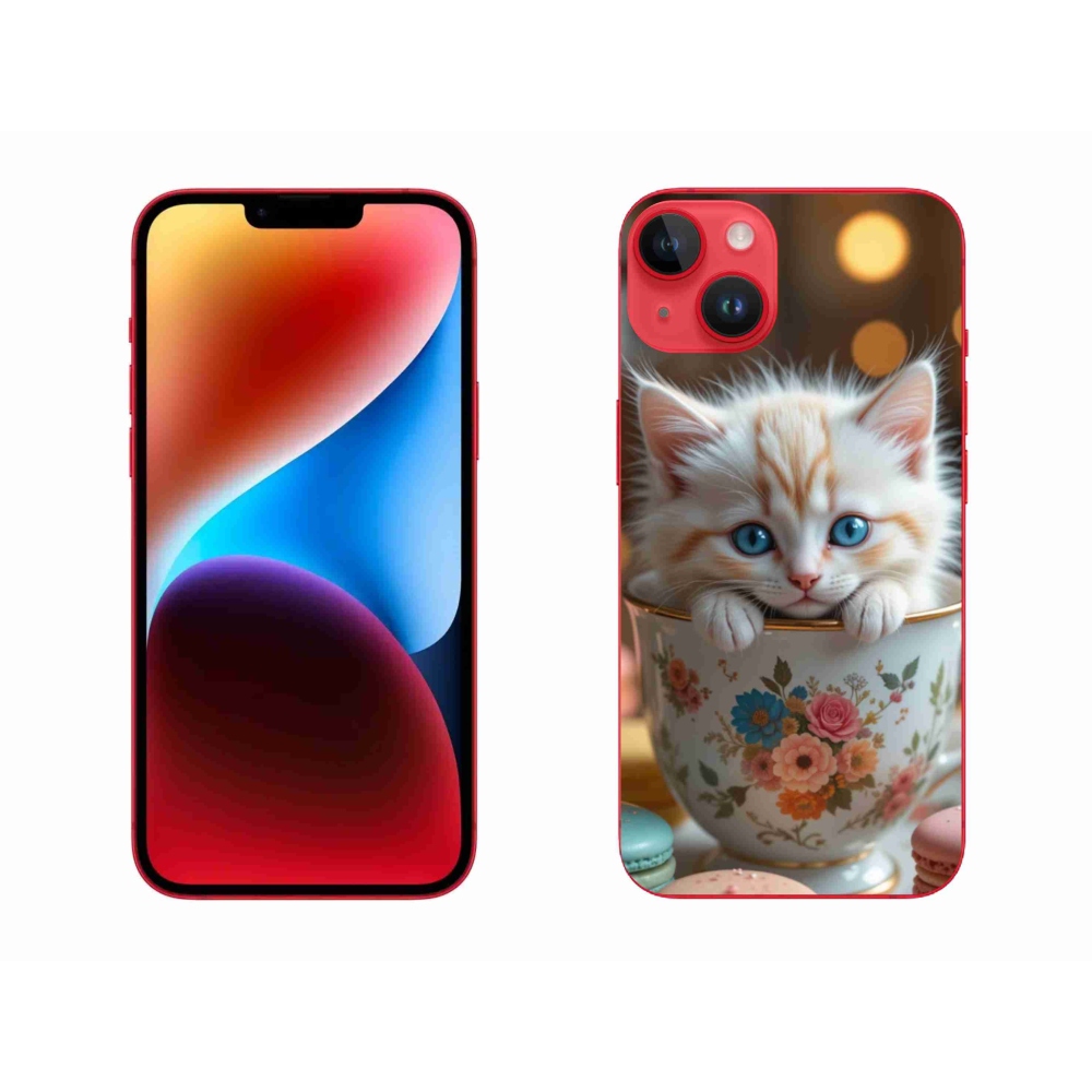 Gélový kryt mmCase na iPhone 14 Plus - roztomilé mačiatko 6