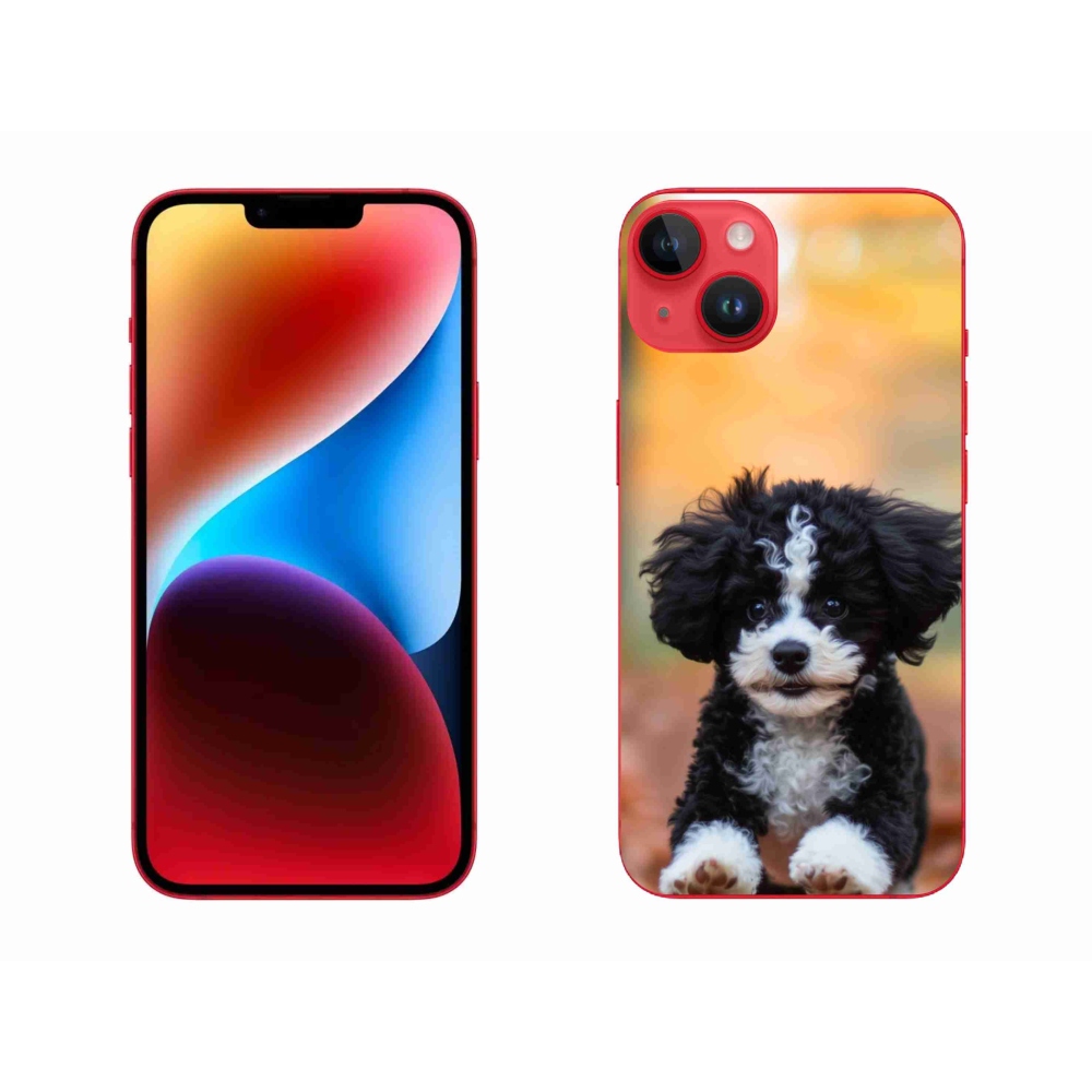Gélový kryt mmCase na iPhone 14 Plus - roztomilé šteňa 2