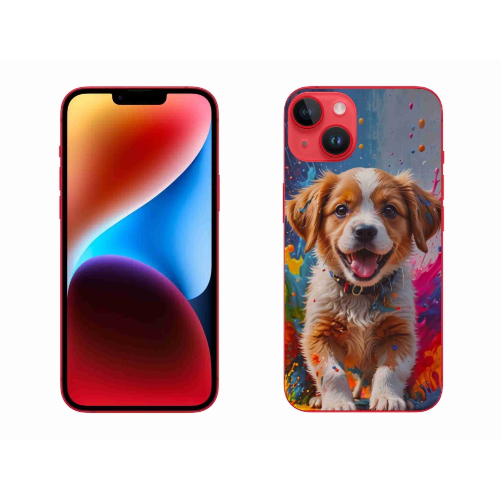 Gélový kryt mmCase na iPhone 14 Plus - roztomilé šteňa 3