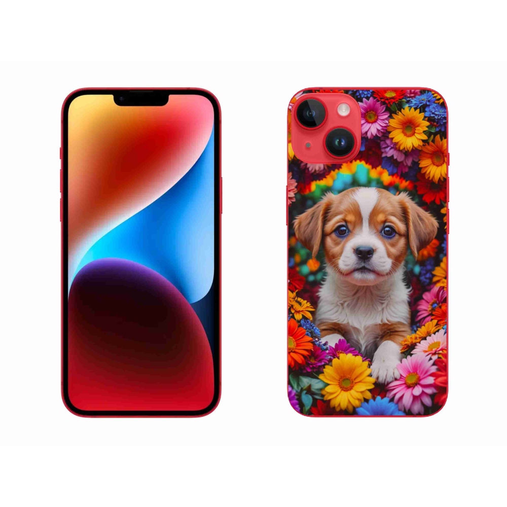 Gélový kryt mmCase na iPhone 14 Plus - roztomilé šteňa
