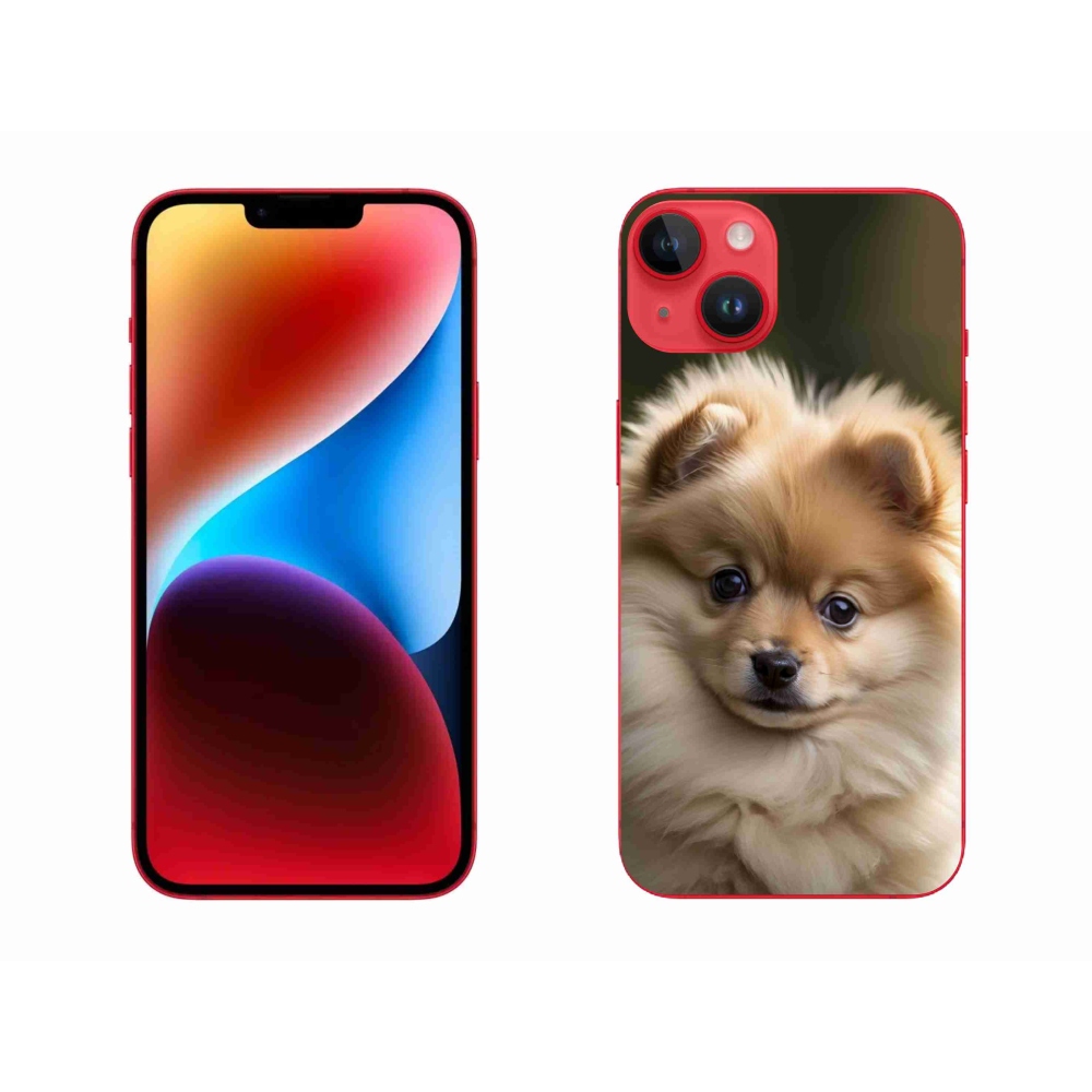 Gélový kryt mmCase na iPhone 14 Plus - roztomilý pomeranian 2