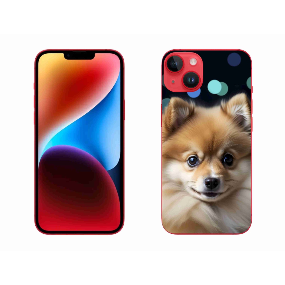 Gélový kryt mmCase na iPhone 14 Plus - roztomilý pomeranian