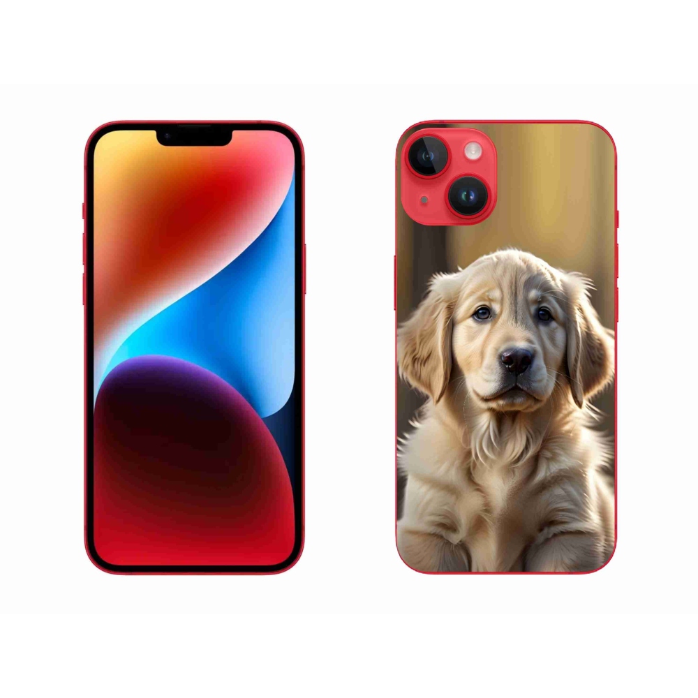 Gélový kryt mmCase na iPhone 14 Plus - roztomilý zlatý retriever