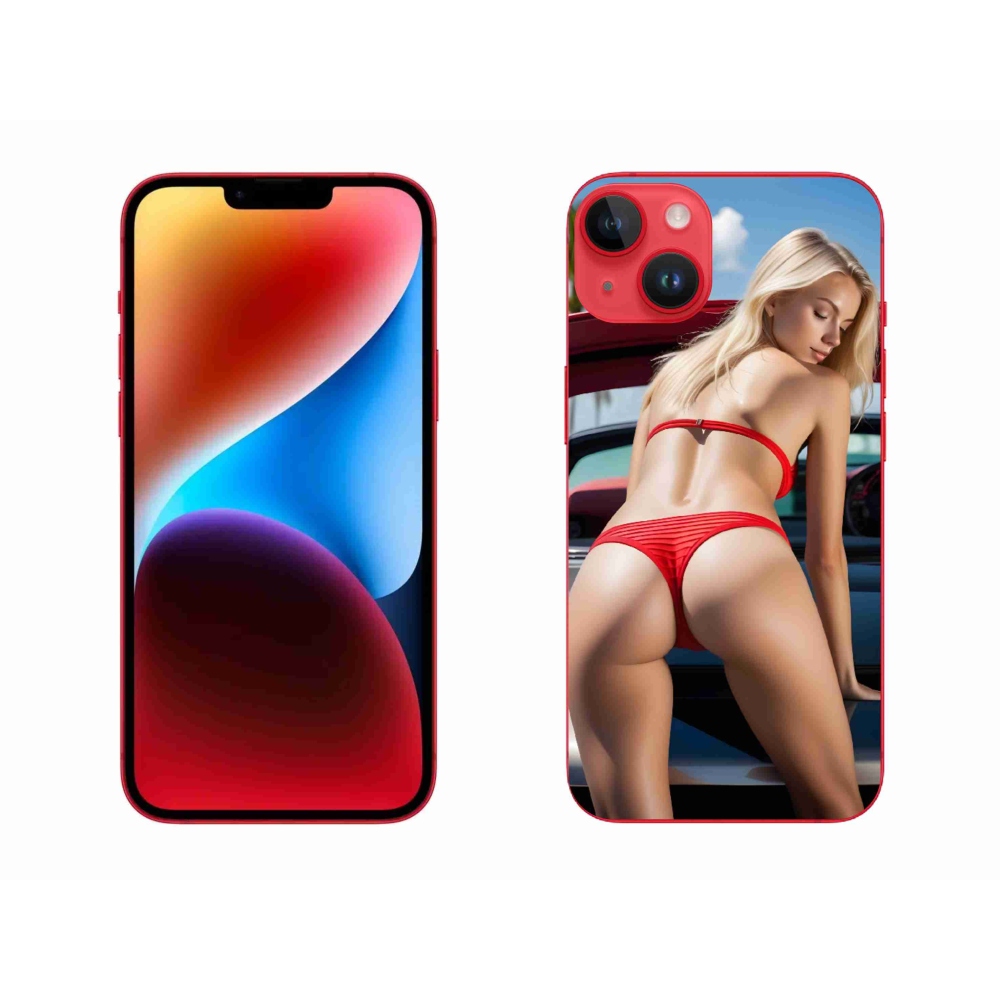 Gélový kryt mmCase na iPhone 14 Plus - sexy žena 2