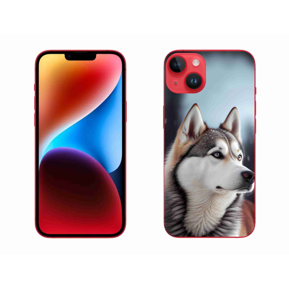 Gélový kryt mmCase na iPhone 14 Plus - sibírsky husky