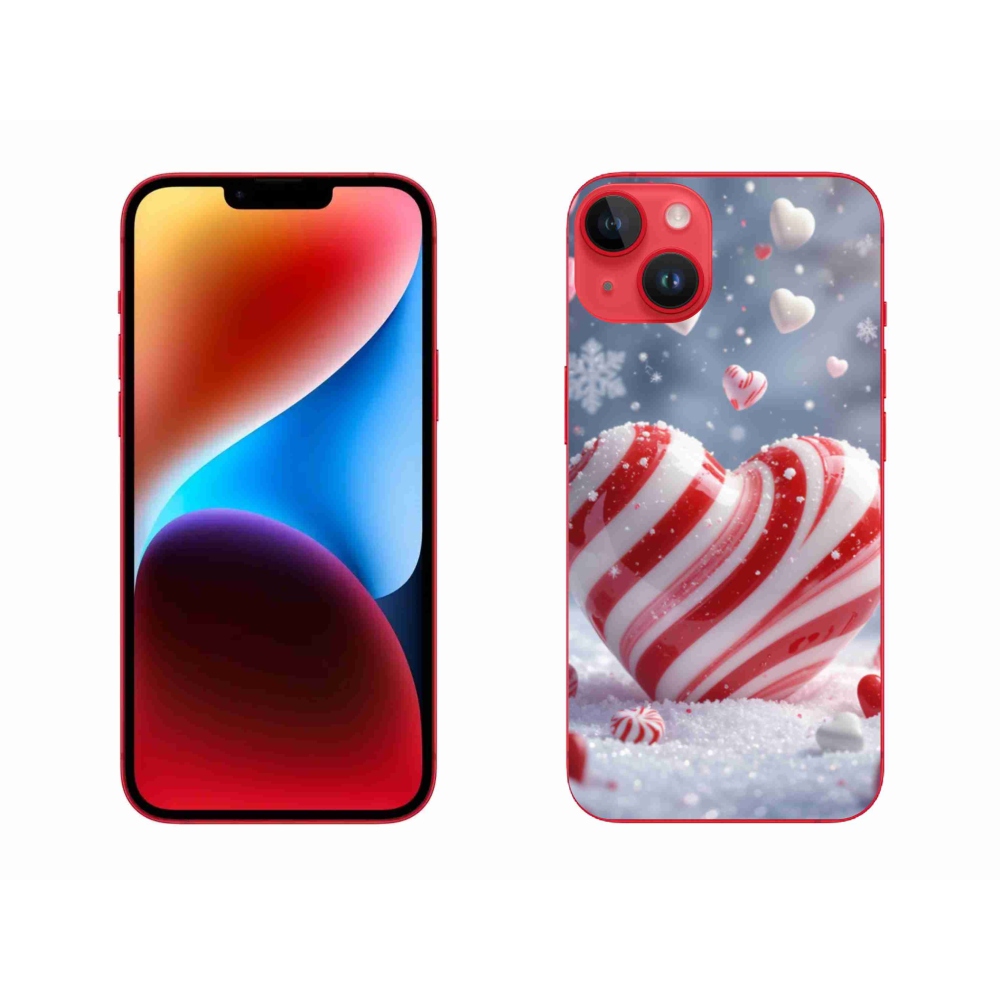 Gélový kryt mmCase na iPhone 14 Plus - sladké srdce