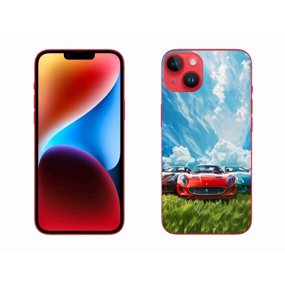 Gélový kryt mmCase na iPhone 14 Plus - športové vozidlá