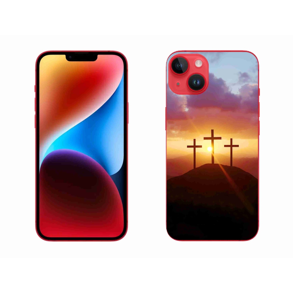 Gélový kryt mmCase na iPhone 14 Plus - tri kríža