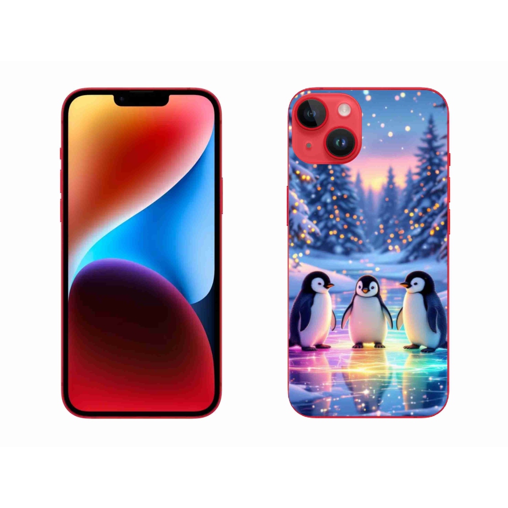 Gélový kryt mmCase na iPhone 14 Plus - tučniaci