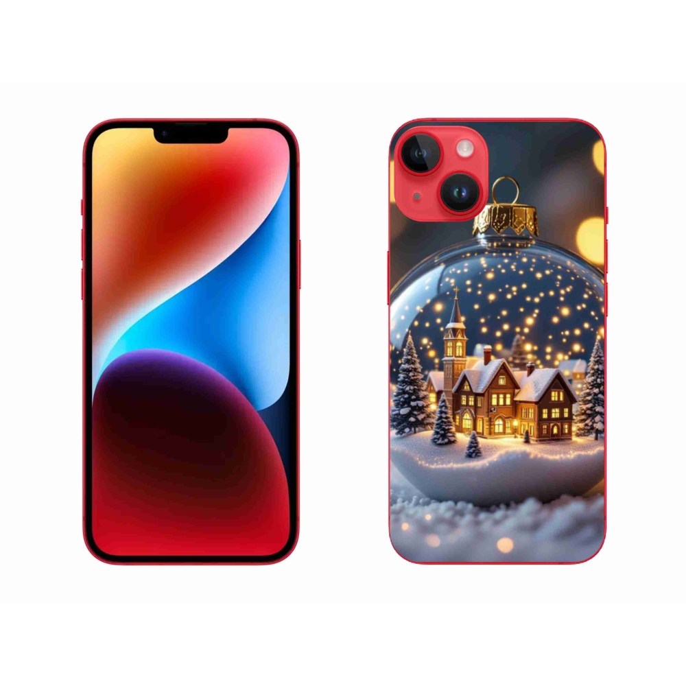Gélový kryt mmCase na iPhone 14 Plus - vianočné gule 4