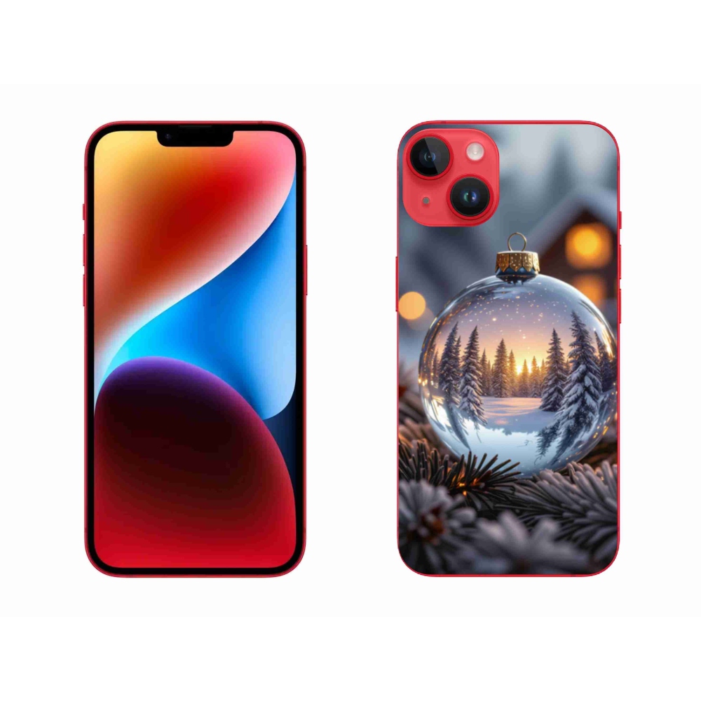 Gélový kryt mmCase na iPhone 14 Plus - vianočná ozdoba