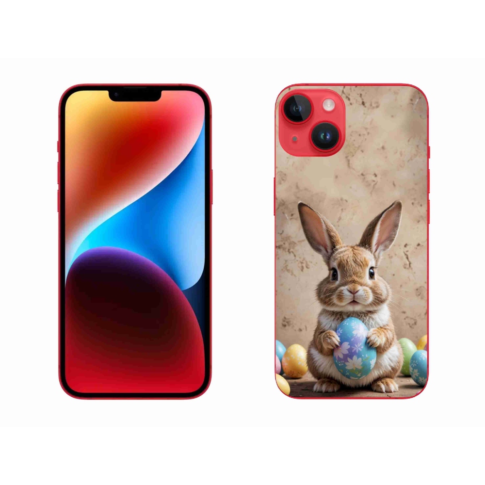 Gélový kryt mmCase na iPhone 14 Plus - veľkonočný zajačik