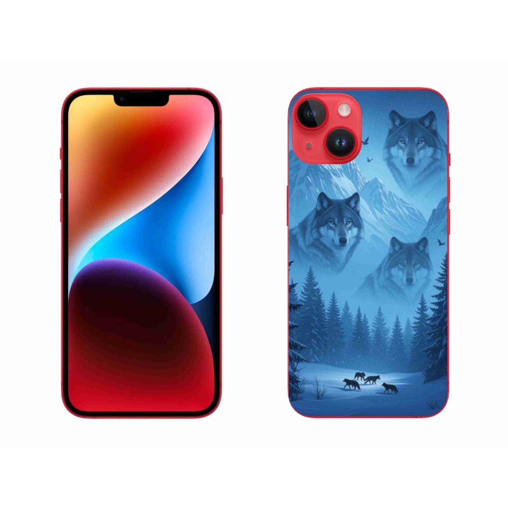 Gélový kryt mmCase na iPhone 14 Plus - vlčia svorka