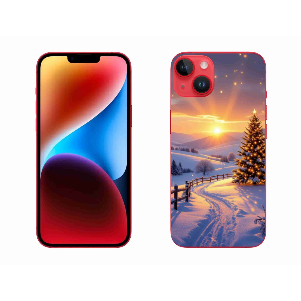 Gélový kryt mmCase na iPhone 14 Plus - zimná krajina