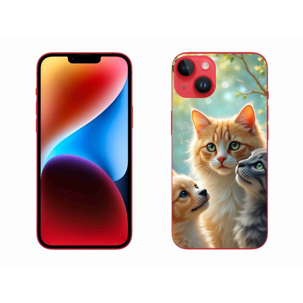 Gélový kryt mmCase na iPhone 14 Plus - zvieracie priateľstvo 2