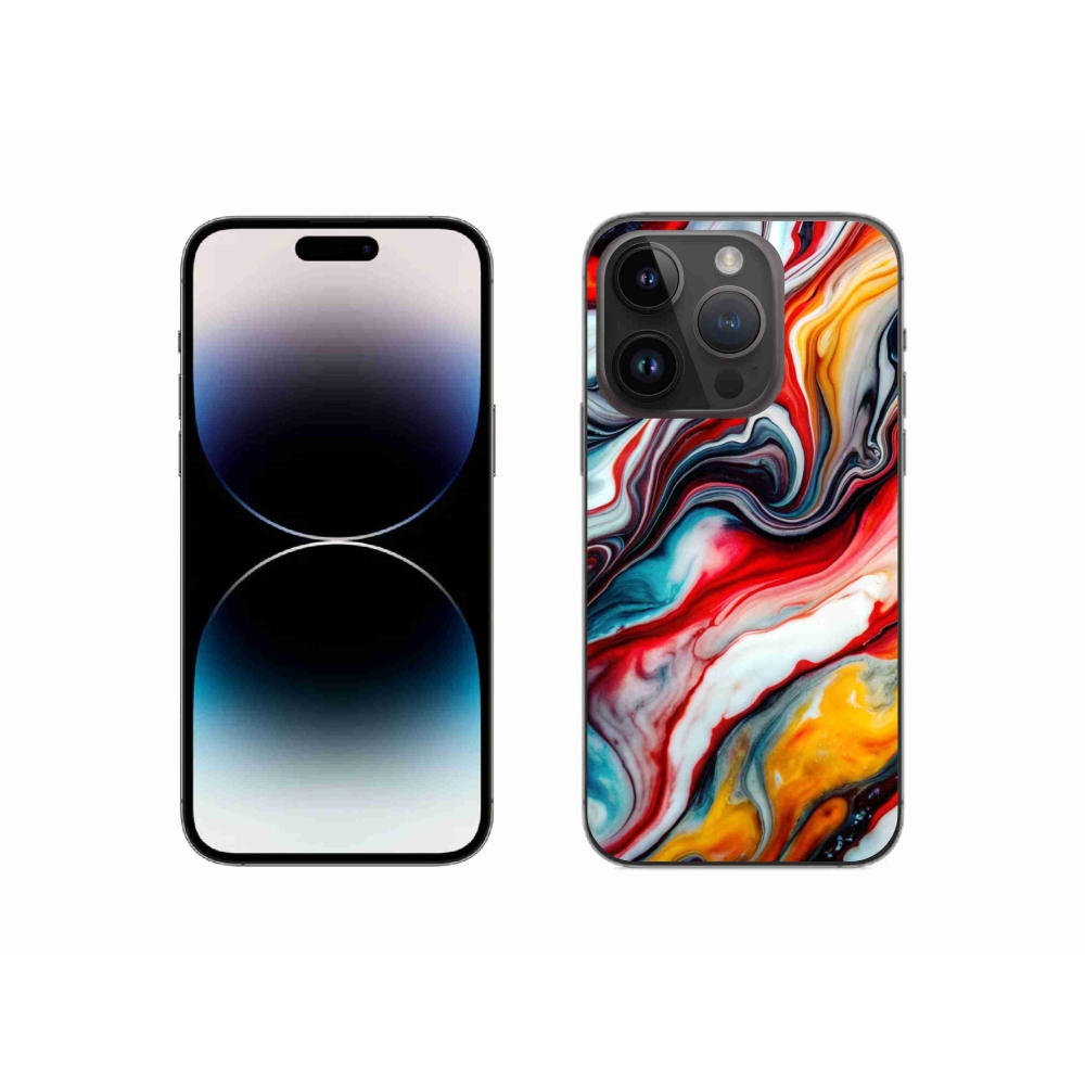 Gélový kryt mmCase na iPhone 14 Pro - abstraktný motív 35