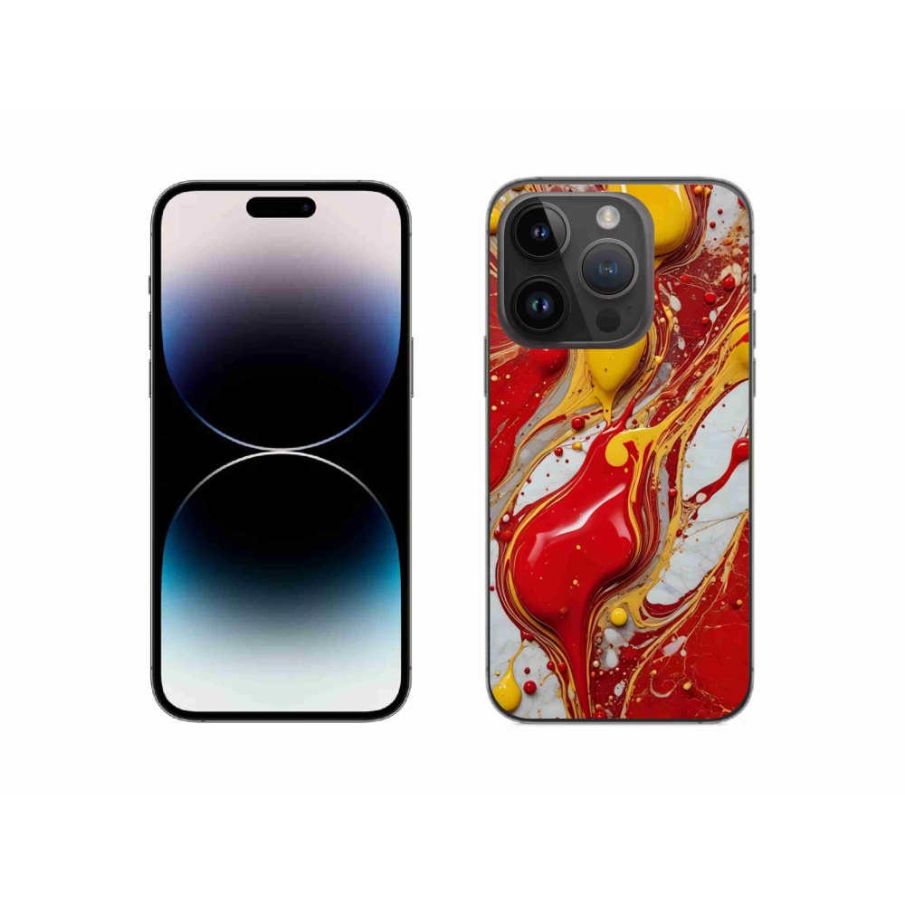 Gélový kryt mmCase na iPhone 14 Pro - abstraktný motív 42