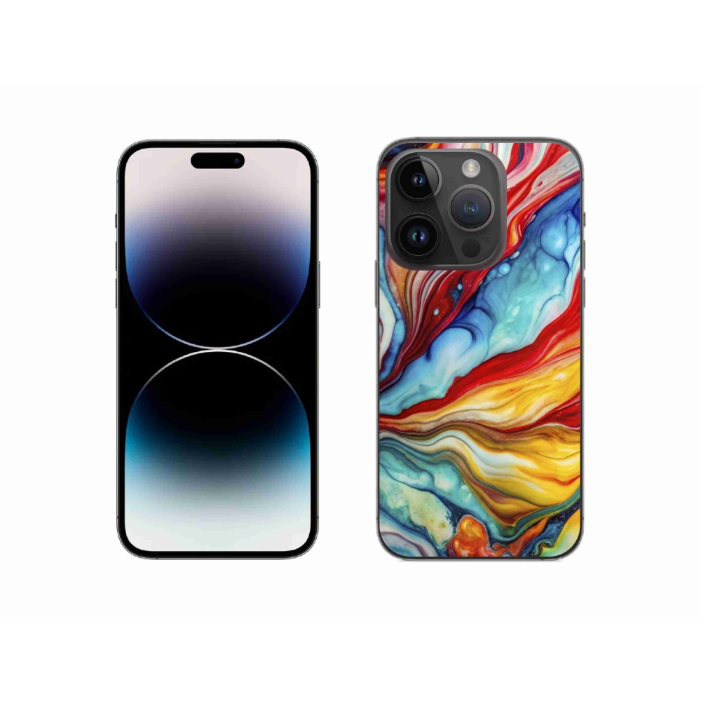 Gélový kryt mmCase na iPhone 14 Pro - abstraktný motív 58