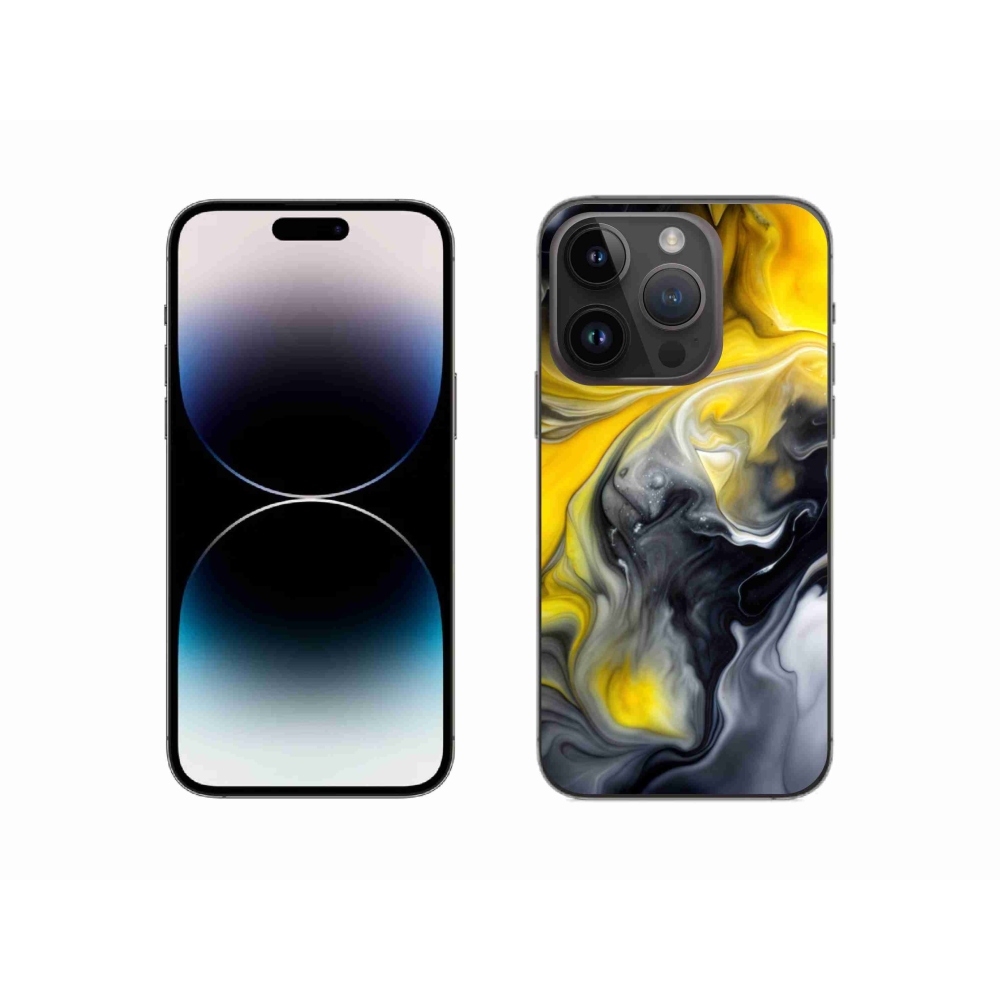 Gélový kryt mmCase na iPhone 14 Pro - abstraktný motív 60