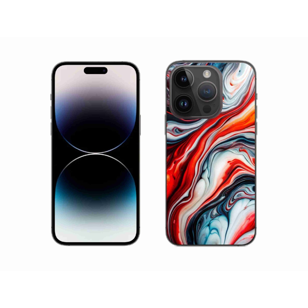 Gélový kryt mmCase na iPhone 14 Pro - abstraktný motív 63