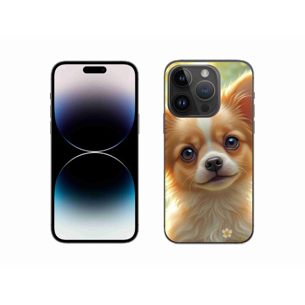 Gélový kryt mmCase na iPhone 14 Pro - čivava 5