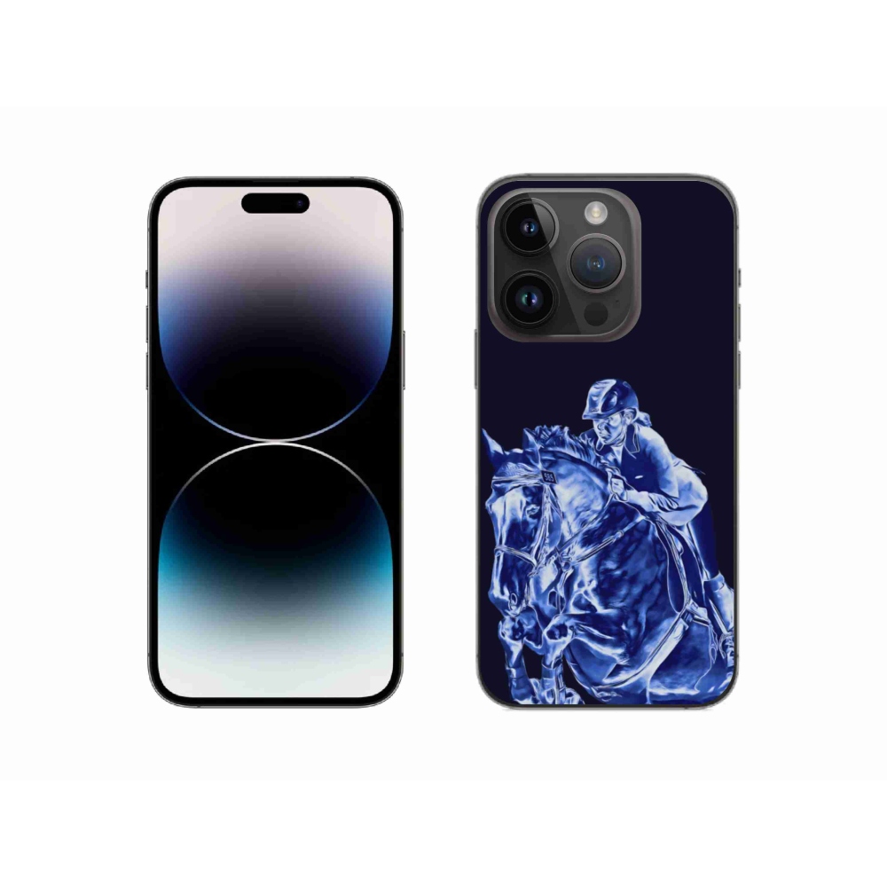 Gélový kryt mmCase na iPhone 14 Pro - dostihový kôň
