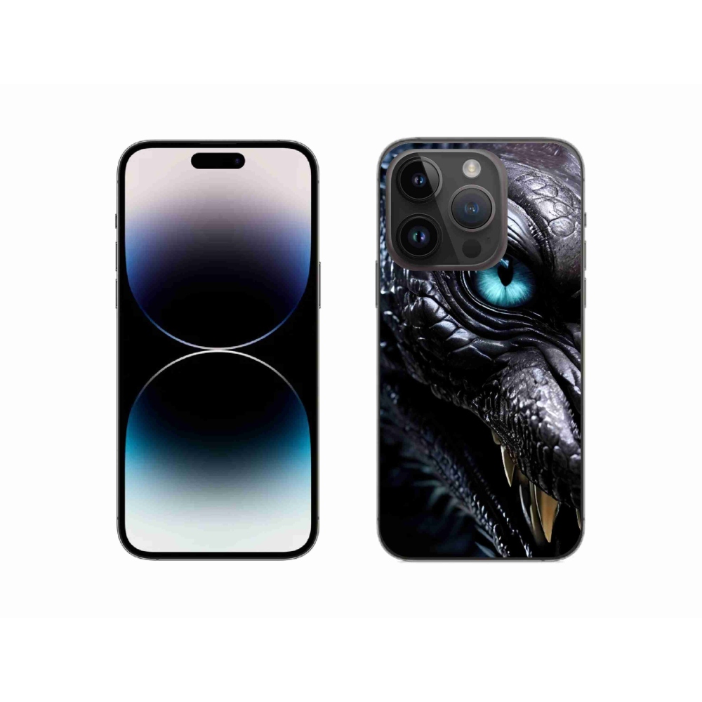 Gélový kryt mmCase na iPhone 14 Pro - dračí pohľad