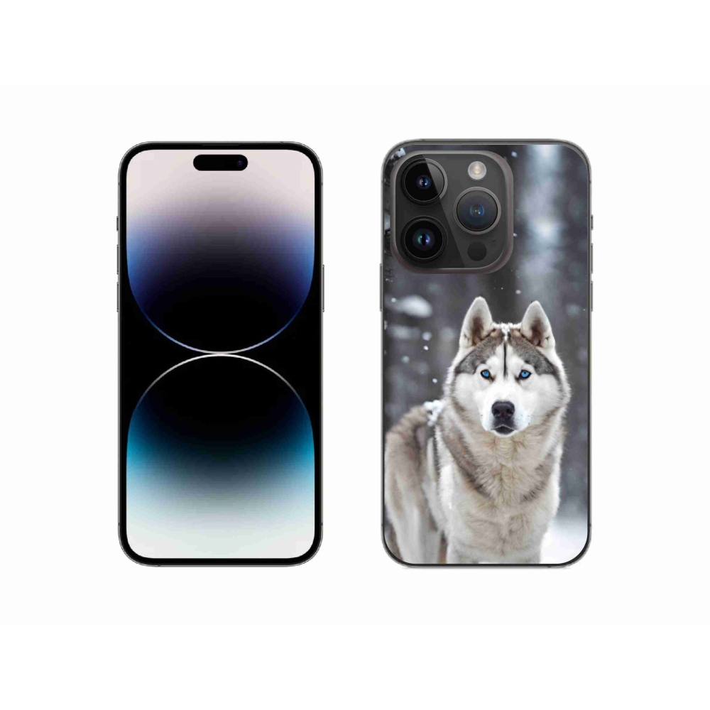 Gélový kryt mmCase na iPhone 14 Pro - husky 2