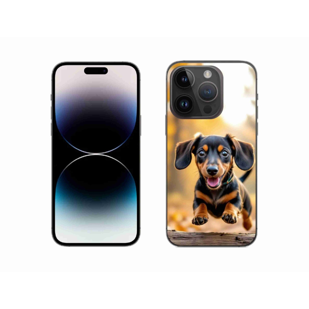 Gélový kryt mmCase na iPhone 14 Pro - jazvečík 2